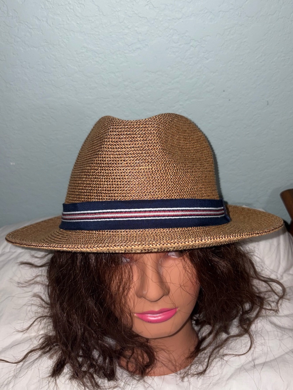 Nwot Bailey Hollywood Hester Fedora Hat Woven Straw extra large